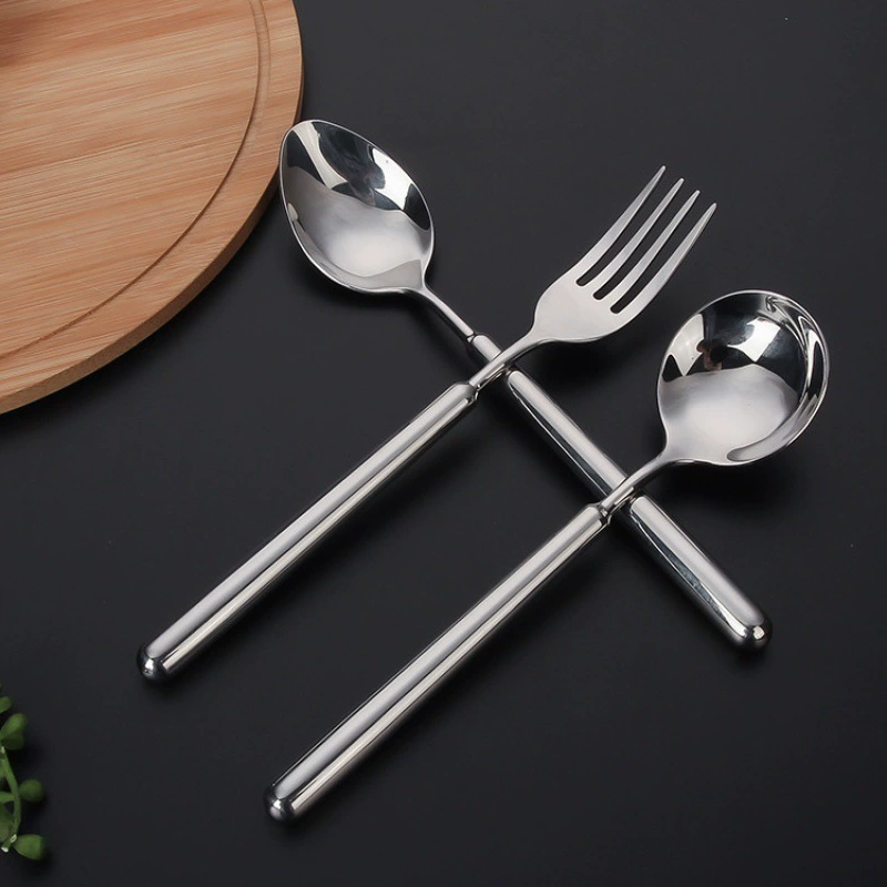 Tableware stainless steel, set for hotel, increased thickness, light luxury style