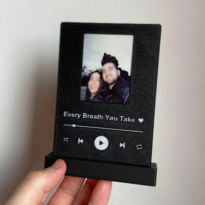 Cross-Border New Product Fujifilm Spotify Photo Frame 3D Printed Ornaments Creative Valentine's Day Gift Desktop Decoration