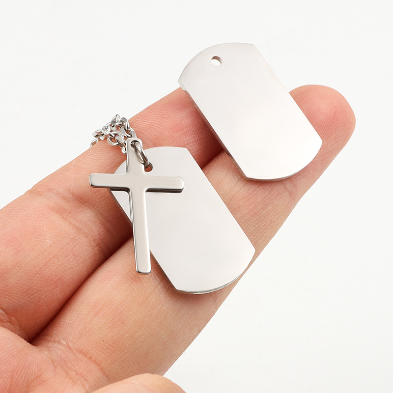 16*27mm Jewelry Making Size DIY Jewelry Accessories Classification 1 Piece Quantity 1 Piece 16*27mm 304 Stainless Steel Customization Laser Engraving Solid Color Pendant DIY Jewelry Accessories