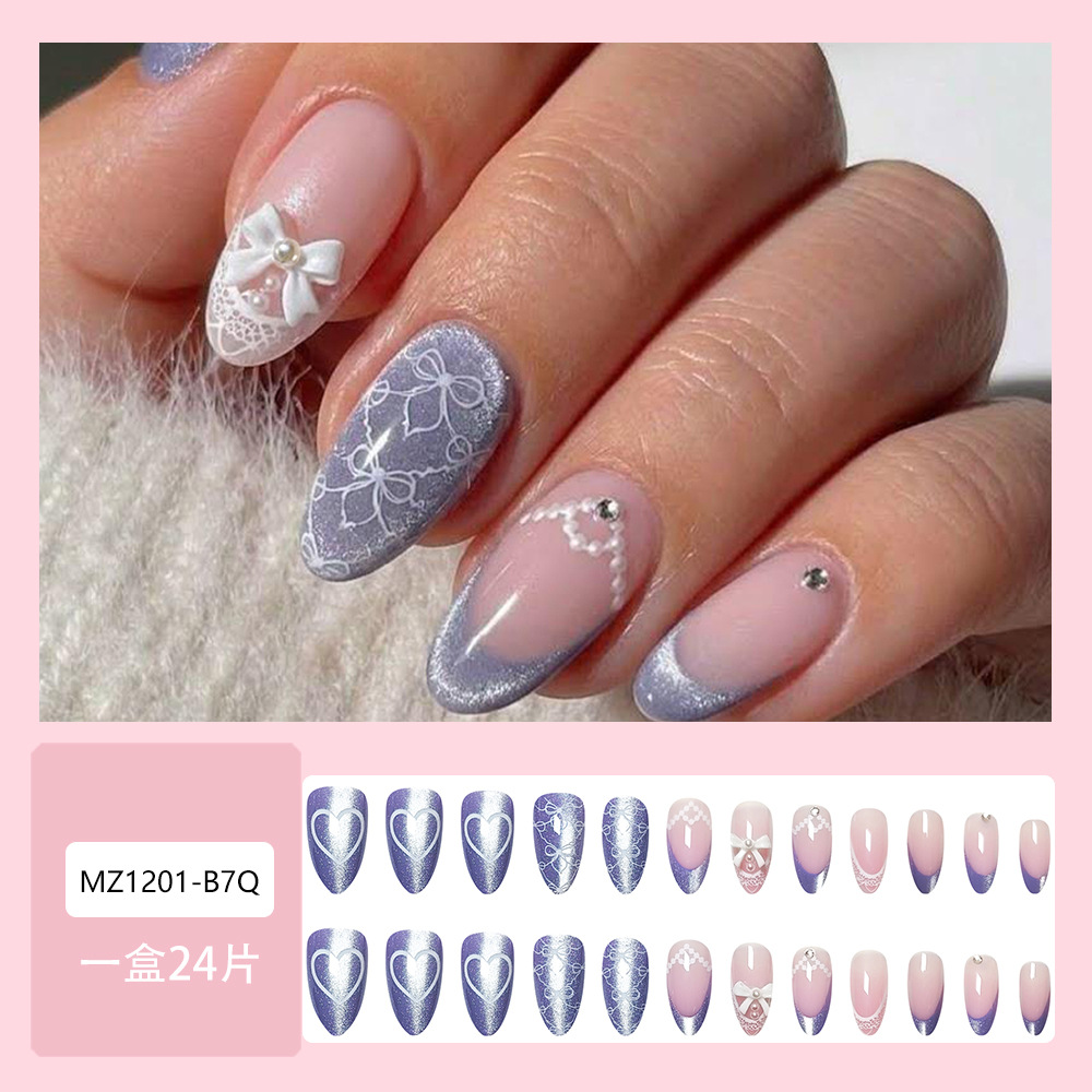 Venta al por mayor de piezas de uñas portátiles de ojo de gato de estilo explosivo, venta al por mayor de comercio exterior, parches de uñas transfronterizos de gran calidad, piezas de uñas de uñas en caja image 8