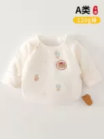 Осенне-зимняя одежда для новорожденных без костей, 120 г, хлопковая одежда с половиной спинки, одежда для новорожденных, теплая детская одежда для монахов, детская одежда