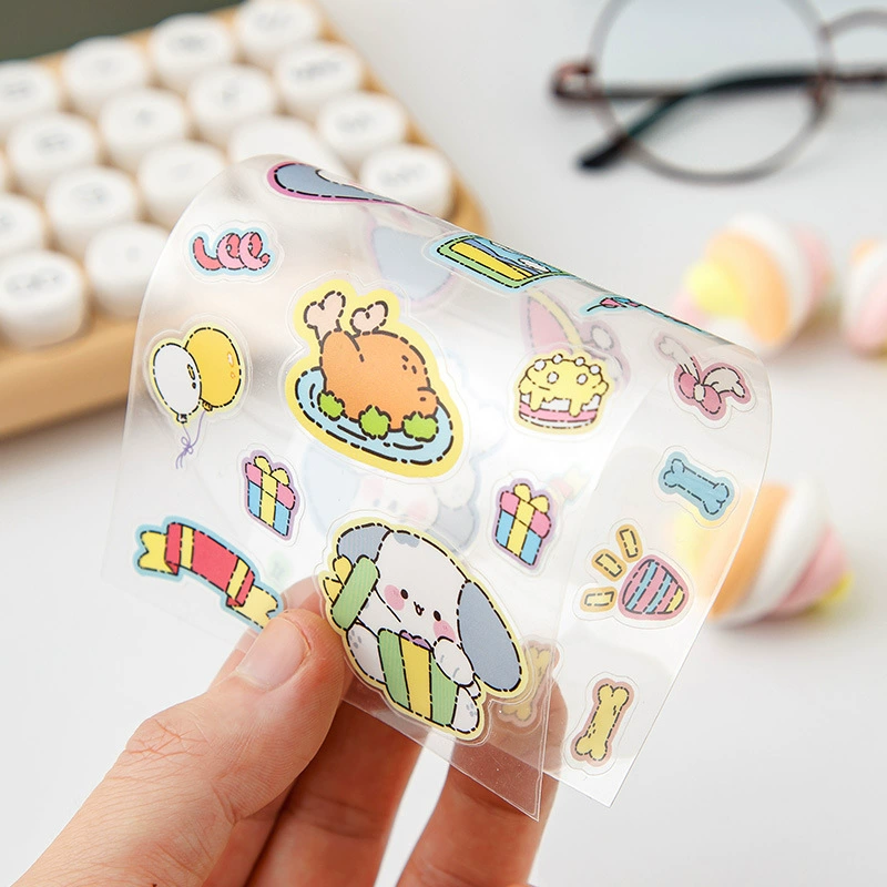Cartoon Sticker Pack, Waterproof Cute Stickers, Scheduler Decals — Soft Kitten, Bunny, Bears, Puppy