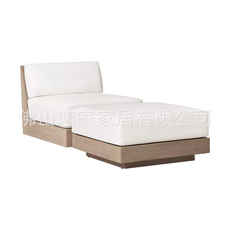 Ventas directas de la fábrica Myanmar teca al aire libre cama plegable playa reclinable Villa Club doble reclinable muebles de ocio