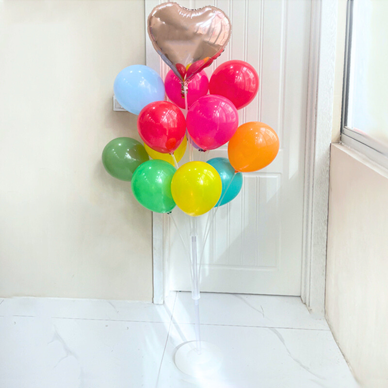 Columna de globos al por mayor para mesa de boda, base flotante rellena de agua, decoración de cumpleaños, arreglo de boda de PVC, guía para el camino de la boda