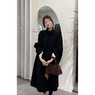 Ys8 Spot 1Oo% Double-Sided Cashmere Outwear Autumn and Winter New Loose Stand-Up Collar Mid-Length Over-The-Knee Woolen Outwear