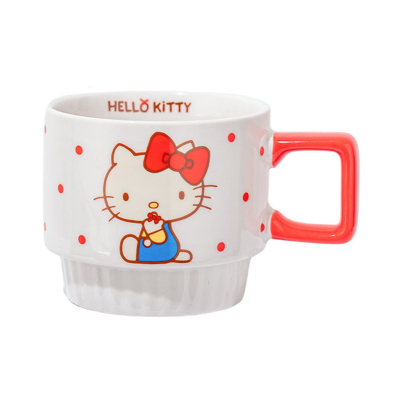 三丽鸥HelloKitty陶瓷马克杯女生高颜值情侣咖啡水杯家用生日礼物|undefined