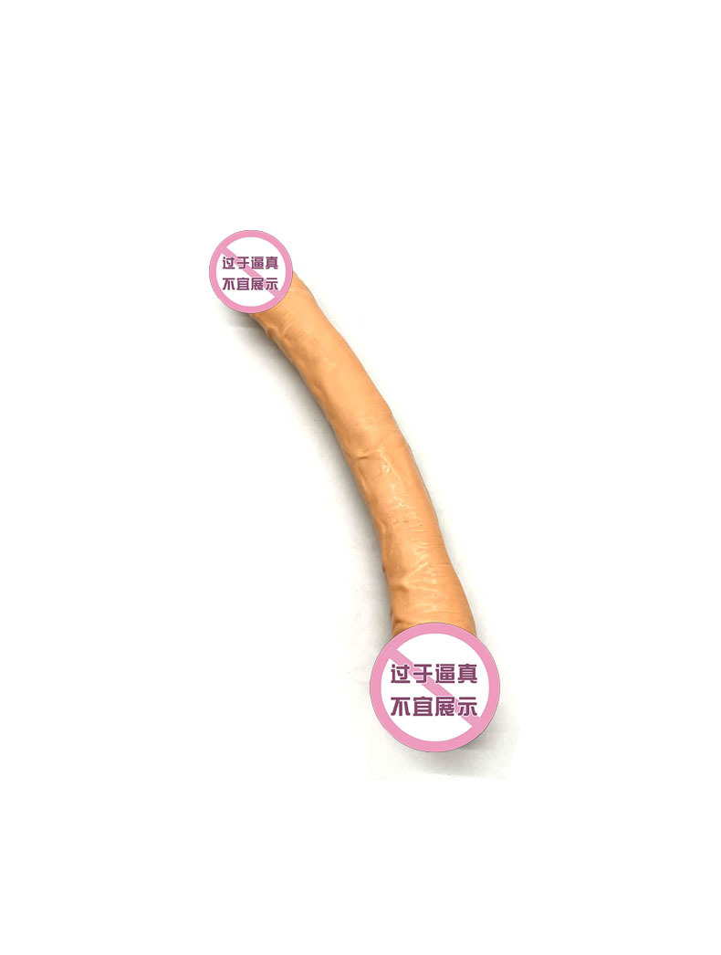 Double-Headed PVC Anal Plug, High-Simulation Adult Toy for Men and Women — detail image 6