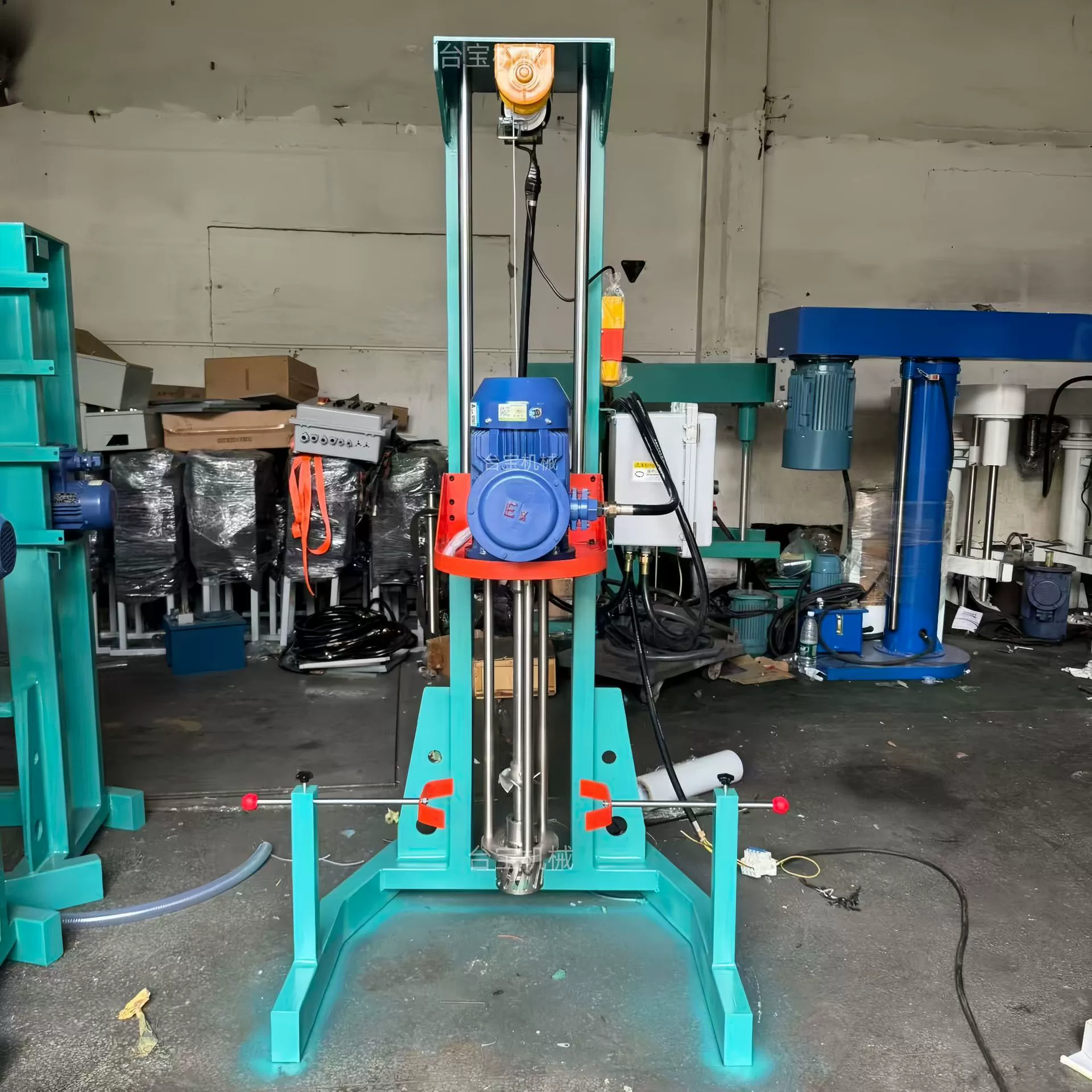 Латексная краска для точечной покраски, краска на водной основе, высокоскоростная дисперсионная машина, электрический миксер с гидравлическим подъемником и регулируемой частотой скорости