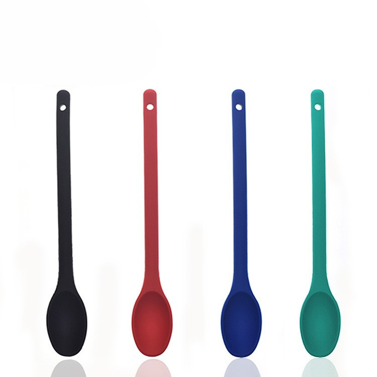DIY烘焙一體式硅膠密匙加長手柄勺子烹飪勺沙律更密更