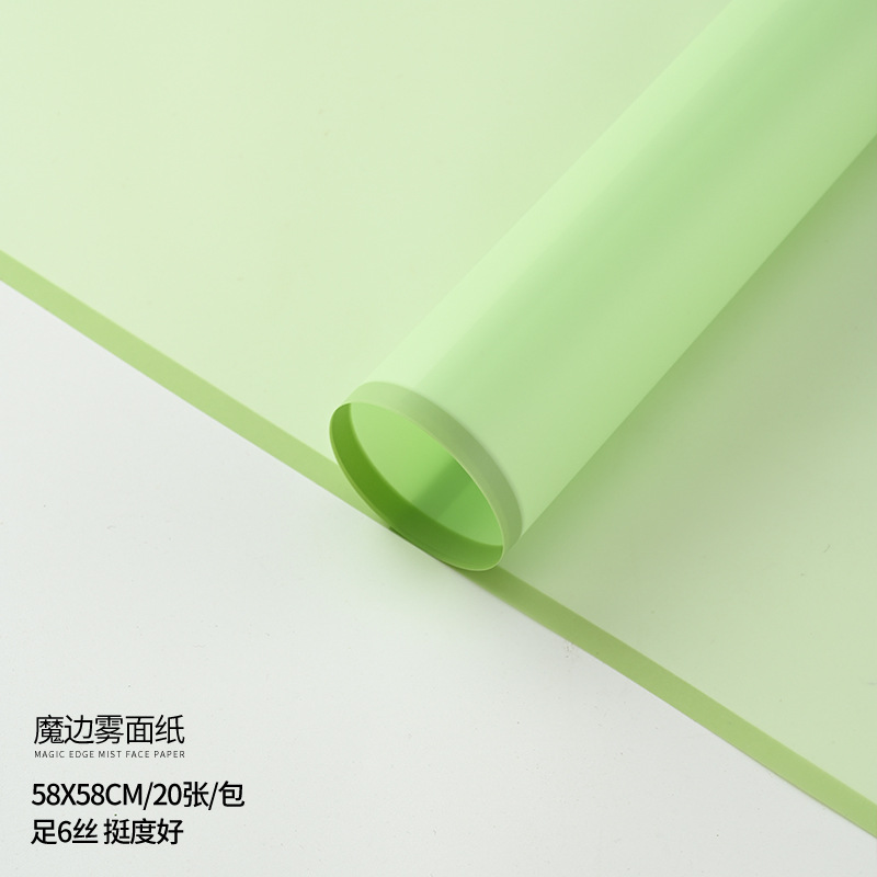 Embalaje de flores Papel de haz coreano Florería Ramo Material de embalaje Papel mate translúcido Papel liso coreano Papel de flores