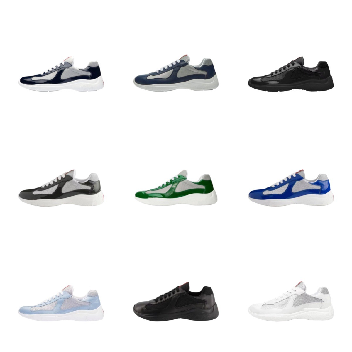 Cross-Border European Station P Brand New Breathable High-Version Patent Leather Lifestyle Casual Shoes Unisex Sports Shoes
