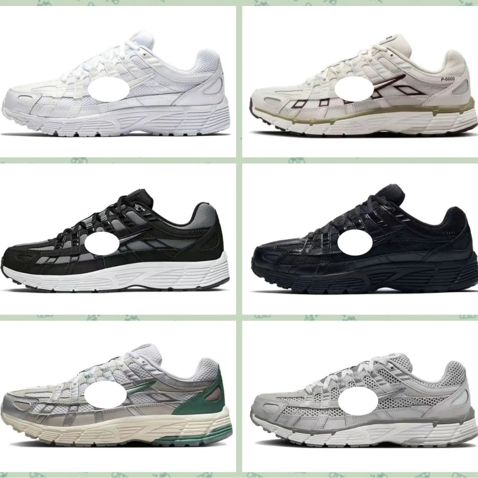 Putian P-6000Cnpt Retro Dad Shoes for Men and Women, Cushioning Sports Shoes, Wear-Resistant, Breathable, Lightweight and Versatile Casual Shoes