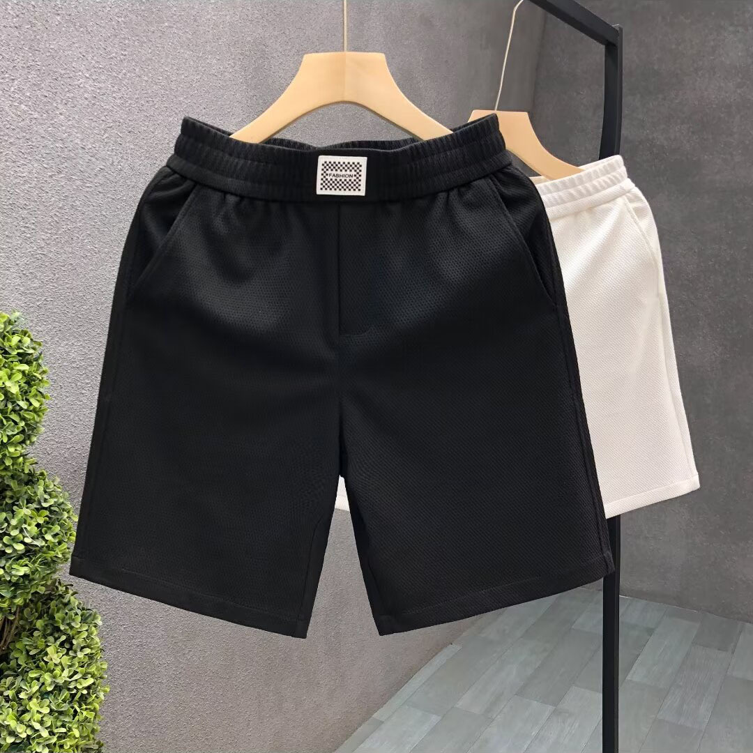 Pantalones cortos casuales de todo fósforo, pantalones de traje para hombre, pantalones de gofres de negocios, pantalones grandes rectos, comercio exterior transfronterizo de verano al por mayor
