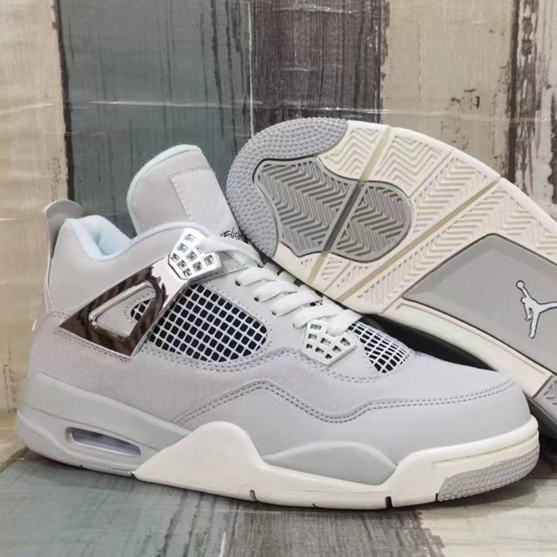 Putian Shoes Wholesale Pure Original Aj4 Joe White Golden Buckle Electroplated Gold Buckle Military Green Export Men's and Women's Sports Basketball Shoes Putian Shoes Wholesale Pure Original Aj4 Joe White Golden Buckle Electroplated Gold Buckle Military Green Export Men's and Women's Sports Basketball Shoes