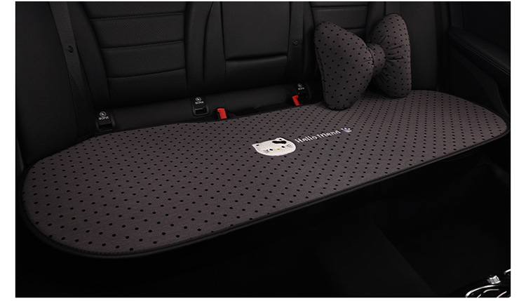 Cat Car Seat Cushion Cartoon Style Breathable Non-Slip Seat Pad Universal for All Seasons Car Seat Cover Summer General Use