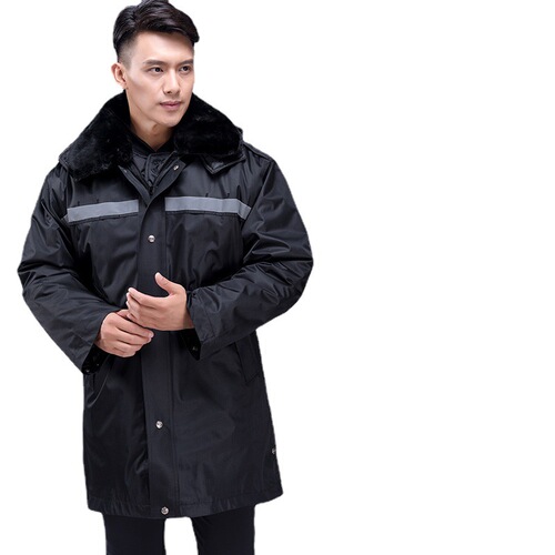 Winter thickened security coat, men's cotton-padded work clothes, cold-proof clothes, labor protection clothes, customized cotton-padded jackets, cotton coats, security clothes