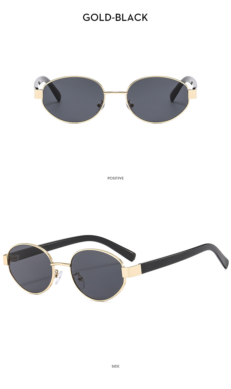50g Weight Full Frame Glasses Structure Sunglasses Classification Ac, UV400 Protection Lens Material Oval Frame Glasses Style Travel, Fishing Occasion Solid Color Pattern All Seasons Season Women's Gender Casual Style Casual Solid Color Ac UV400 Protection Oval Frame Full Frame Women's Sunglasses 7