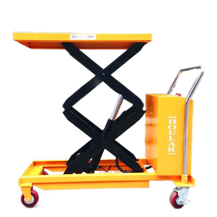 升降液压平台车 手动移动式升降平台 车脚踏式小型液压升降手推车