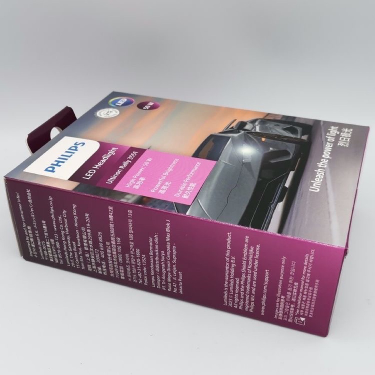 Philips LED coche H4 faro H7 caliente Sun Aurora 50W 12V/24V universal camión 6500K