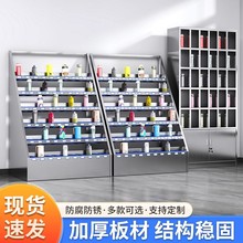 不锈钢员工水杯架工厂车间多格茶杯放置收纳柜公司休息室存放架子
