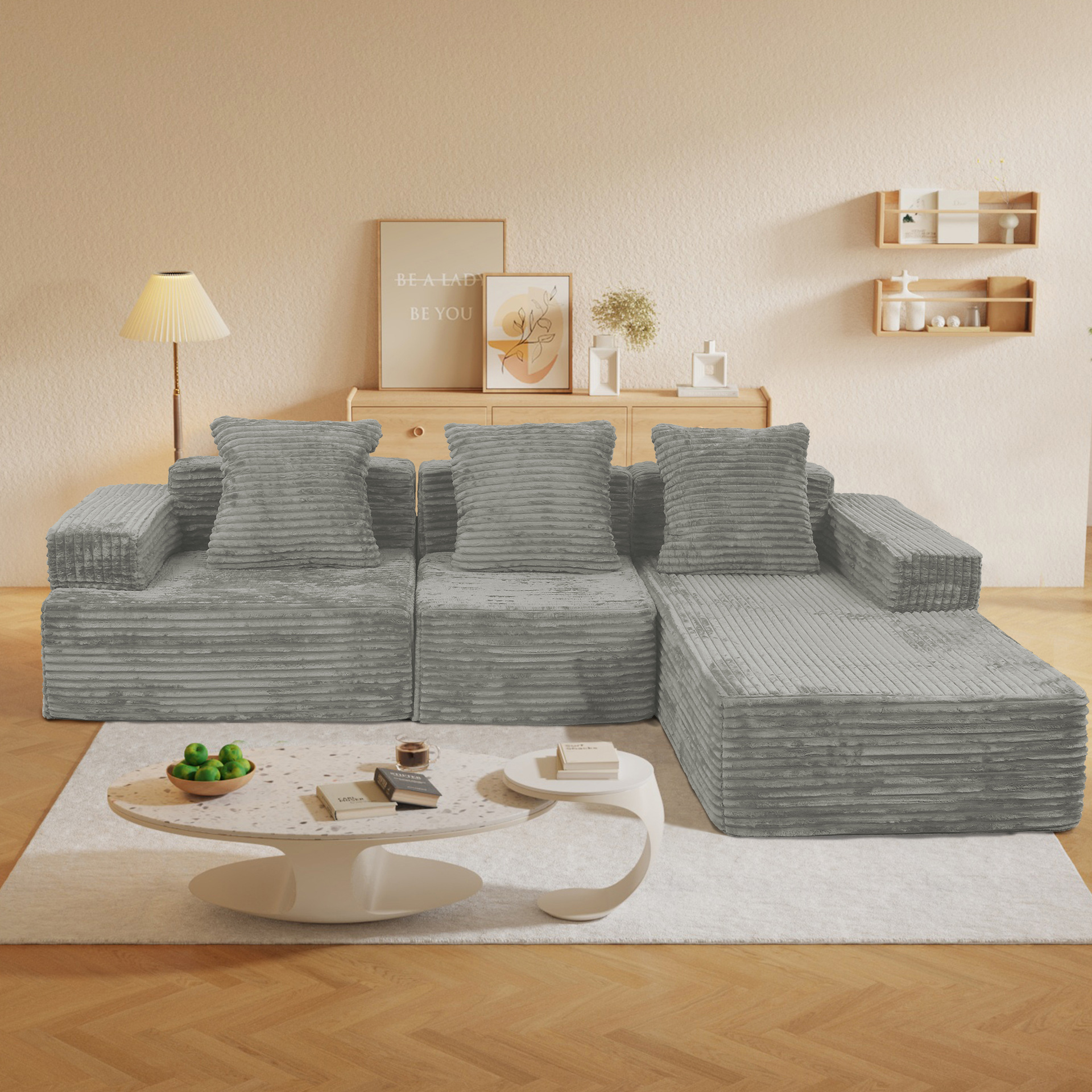 Combinación de sofá de compresión de vacío transfronterizo moderno simple y elástico esponja sofá casual