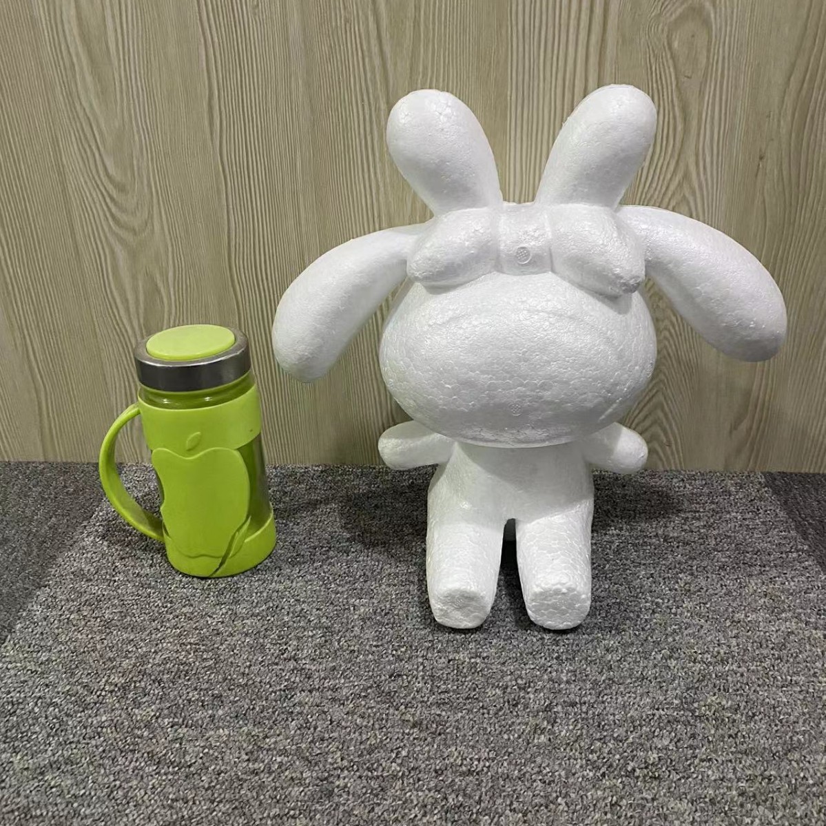 Oso de espuma directo de fábrica blanco DIY material de arreglo floral hecho a mano Día de San Valentín Rosa oso con juguete