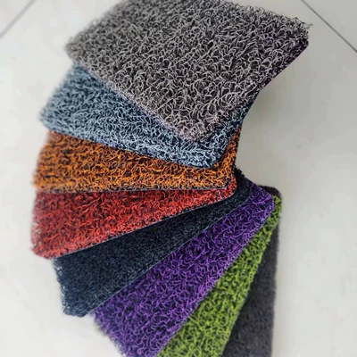 pvc car mat pvc coil wire ring floor mat wire ring foot mat