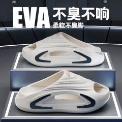 2025年新作夏用メンズアウタースリッパ、滑り止めEVA厚底、見た目も良いスポーツスリッパ
