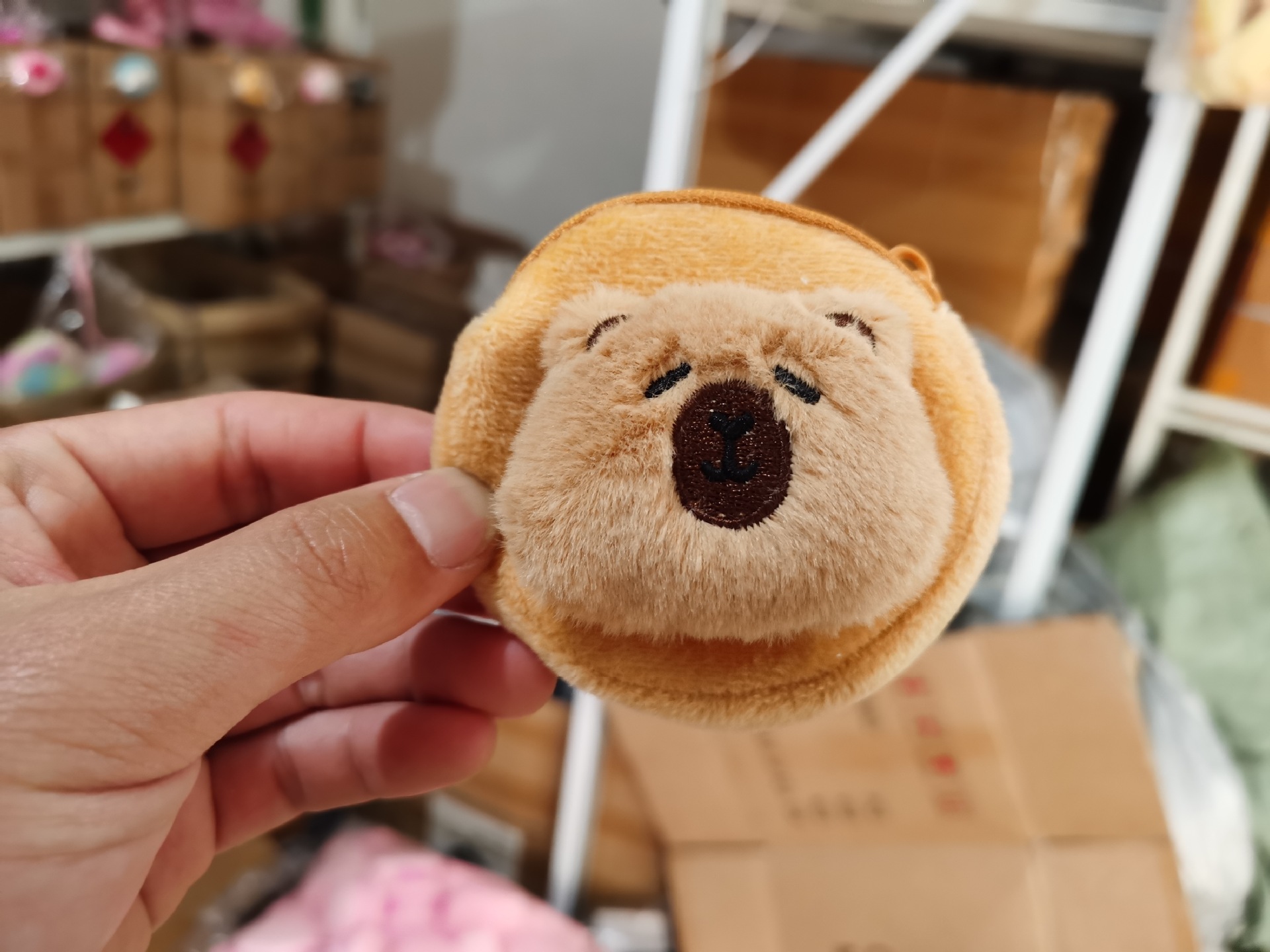 Mini bolsa de auriculares bolsa de la moneda Linda ronda estudiante monedero bolso de las mujeres colgante accesorios de la llave del coche pequeña bolsa de regalo