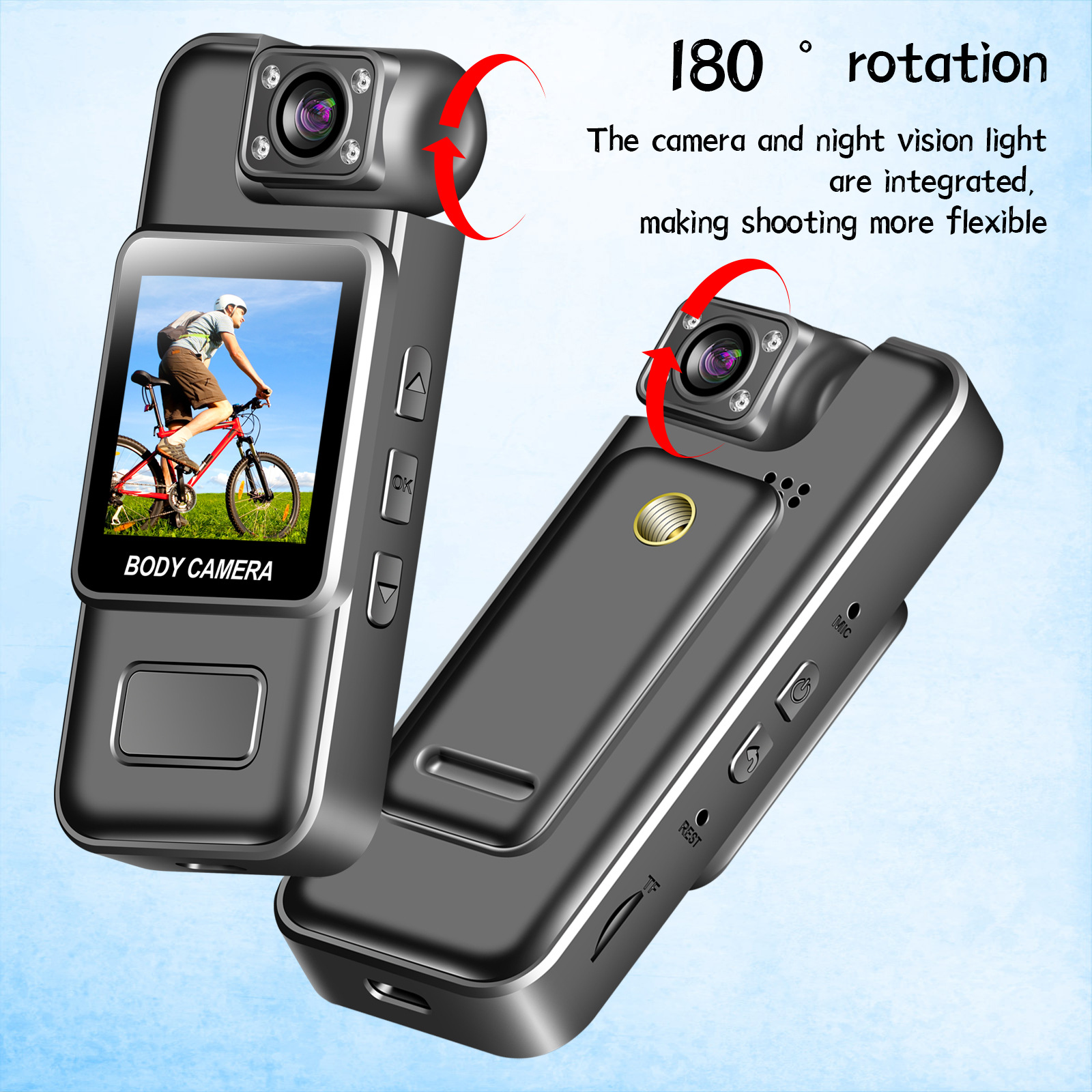 Direct recording handheld pocket small camera, back-mounted camera, high-definition infrared night vision, high-definition y3000 undefined
