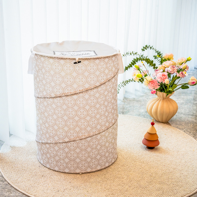 New Creative and Convenient Floor-Standing Mesh Breathable Portable Clothing Storage Large Oxford Cloth Foldable Dirty Clothes Basket