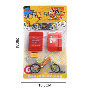 Bicycle Finger Scooter Venue Scene Combination Props Mini Finger Scooter Cross-Border Children's Toys