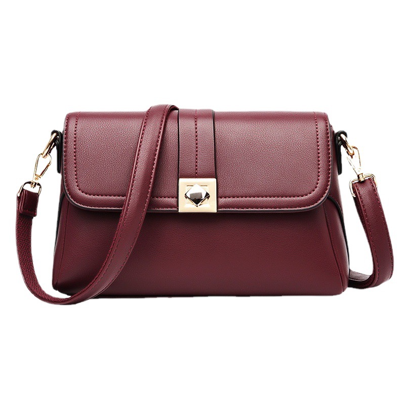 Bolsos 2025, nuevo estilo coreano, moda, bolso cuadrado pequeño transfronterizo, bolso cruzado trendyy, bolso de mujer de mediana edad de un solo hombro