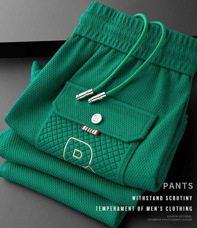 Jesenné pánske ležérne nové kórejské vydanie 2023 Trendové, módne, všestranné, priliehavé, módne športové nohavice pre mužov_voghion.com