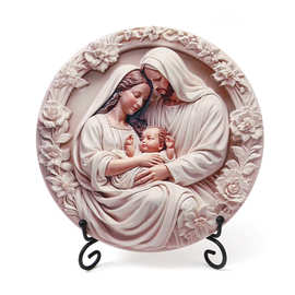 跨境圣人一家人树脂摆件Custom Holy Family 神圣一家人工厂