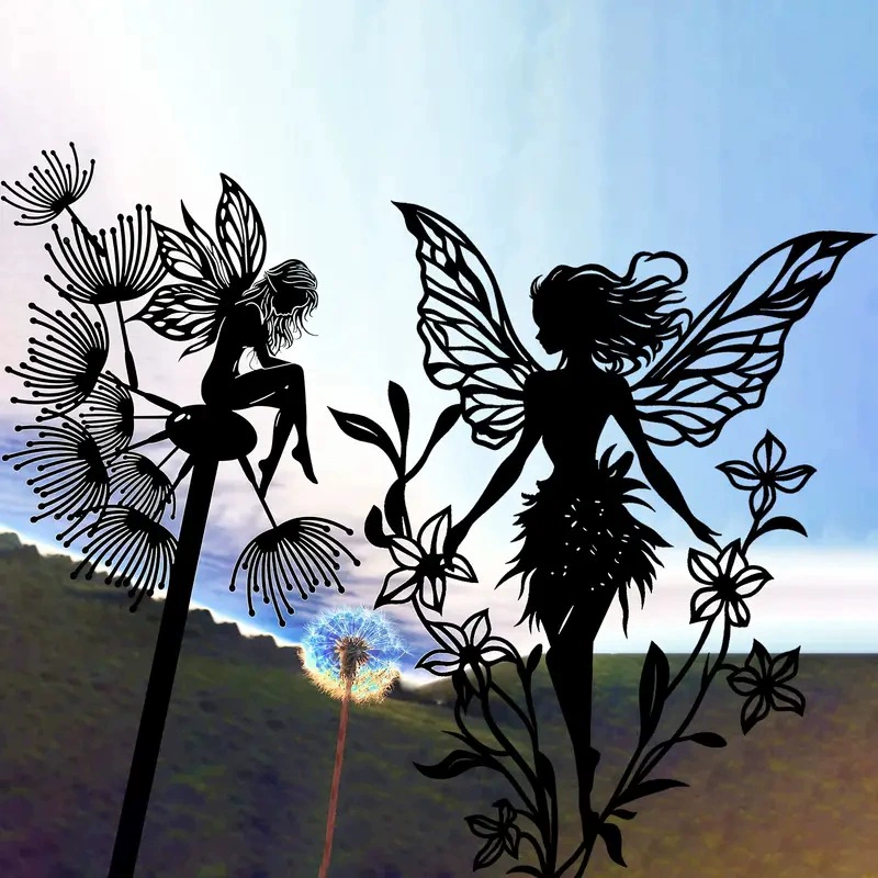 Настенный декор в стиле скандинавского искусства: бабочка, фея, одуванчик, эльф — интернет-знаменитость Amazon, украшение для улицы и внутреннего двора.