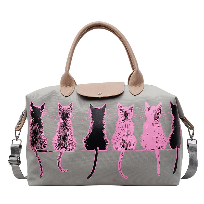 Bolsa de viaje corto de gran capacidad, bolso de mano ligero de alto valor facial, bolsa de equipaje para mujeres, bolsa de fitness a prueba de salpicaduras