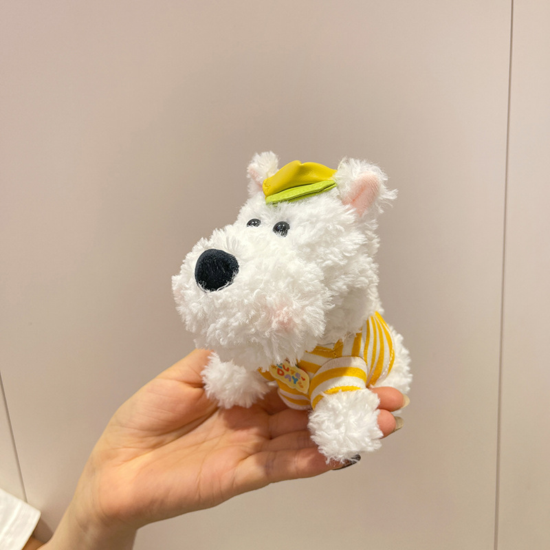 ネットの赤い西の高地のぬいぐるみの犬の雑犬のぬいぐるみのぬいぐるみの装飾のキーホルダーの包み|undefined