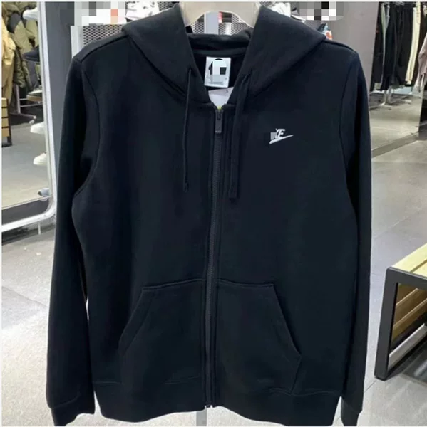 Spring and Autumn Style Hooded Cardigan Embroidered Unisex Sweatshirt New Casual Loose Sports Zip-Up Jacket
