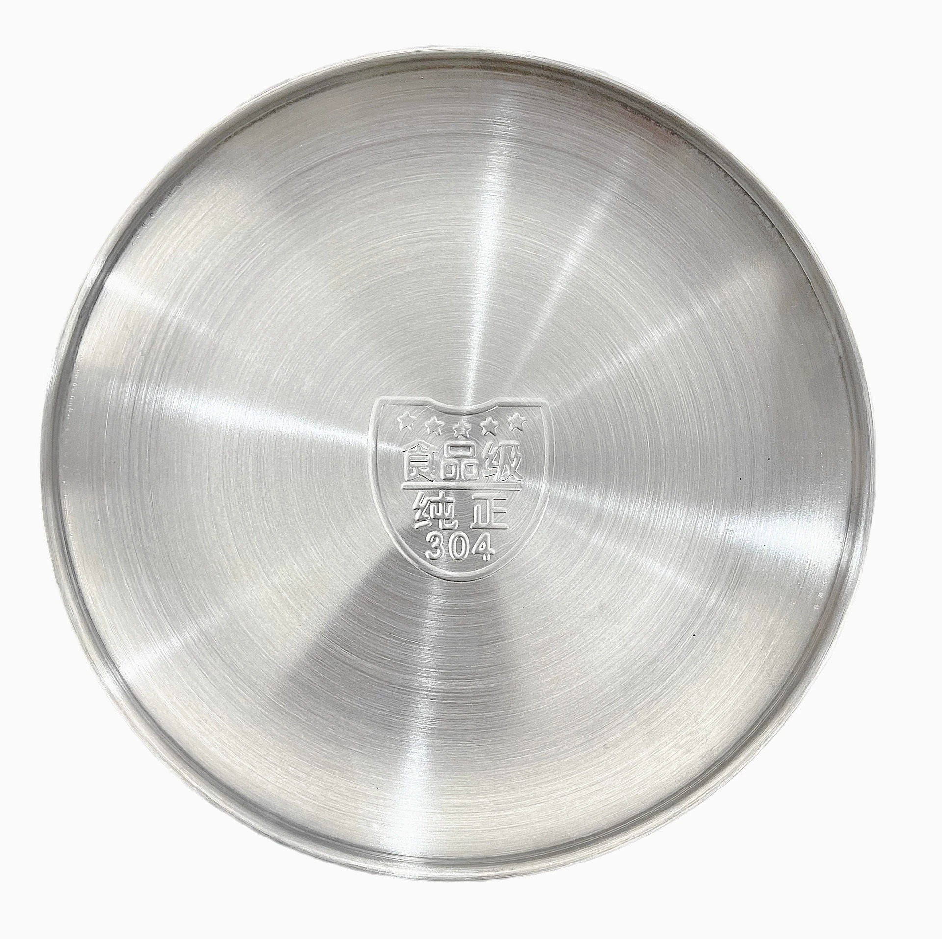 304 Stainless Steel Korean BBQ Platter, Round Buffet Plate, 14–30 cm, Silver or Gold