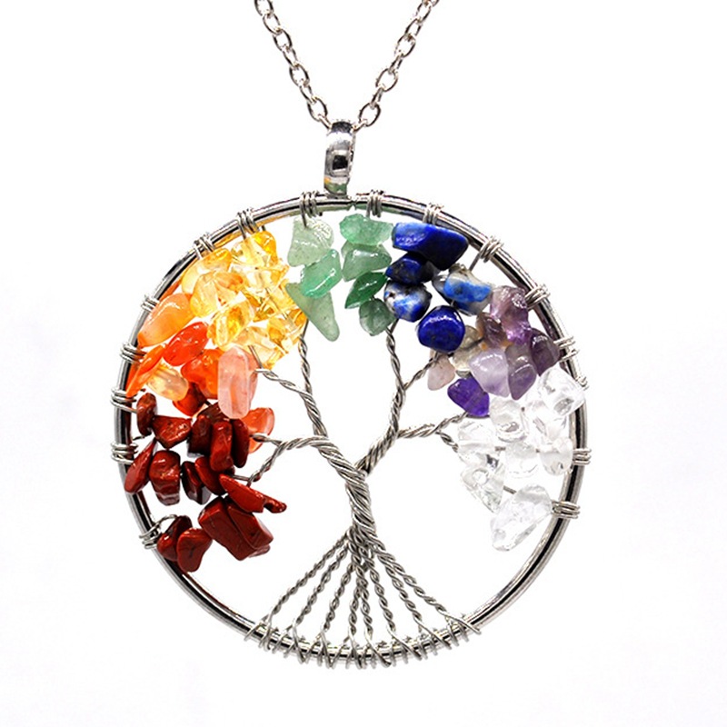 Fashion Tree Natural Stone Plating Pendant Necklace 1 Piece display picture 1