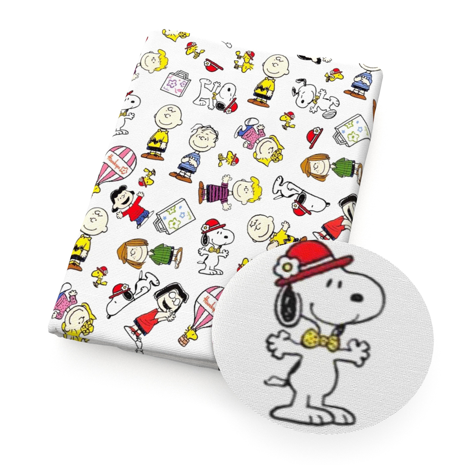 Perro Snoopy impresión de dibujos animados 100% tela de algodón DIY ropa hecha a mano bolsa, 1Yc55667