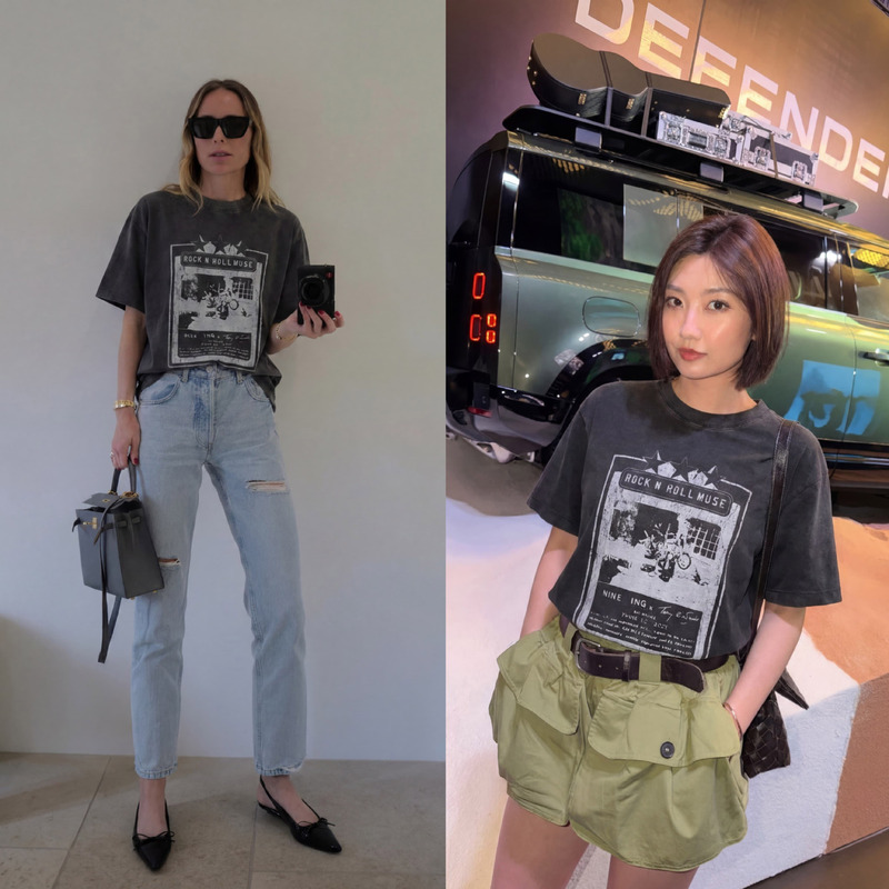 [Main Recommendation] 26 Spring/Summer New Fashionable Artist Ab Collaboration Rolling Stones Loose Short Sleeve T-Shirt