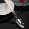 Acrylic coffee spoon stainless steel, cute mixing stick, dessert milk tea
