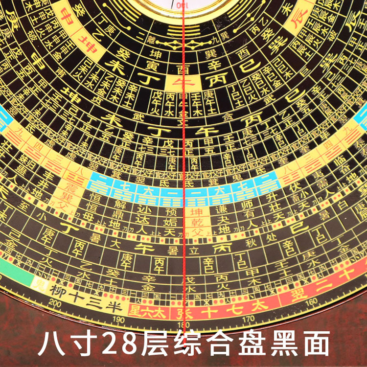 崇道堂老字罗盘5寸6寸8寸综合盘八卦风水罗盘罗经仪五寸六寸八寸