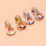 S925纯银万能扣双环百搭扣双开吊坠扣配饰 DIY项链连接扣饰品配件