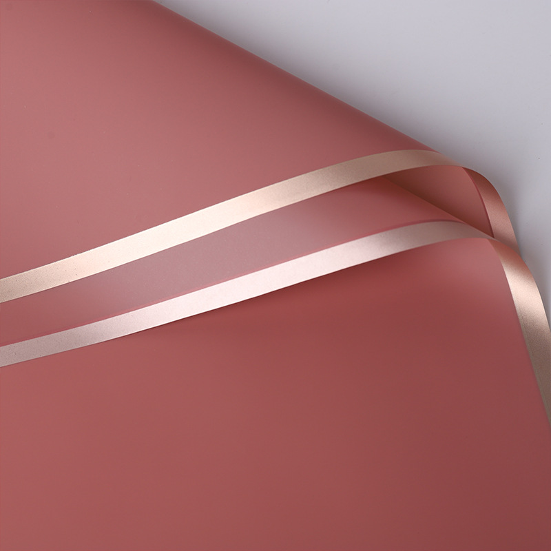 Papel de envolver regalo de alta calidad, papel mate de color sólido, papel liso coreano, ramo impermeable al por mayor, papel de envolver floral