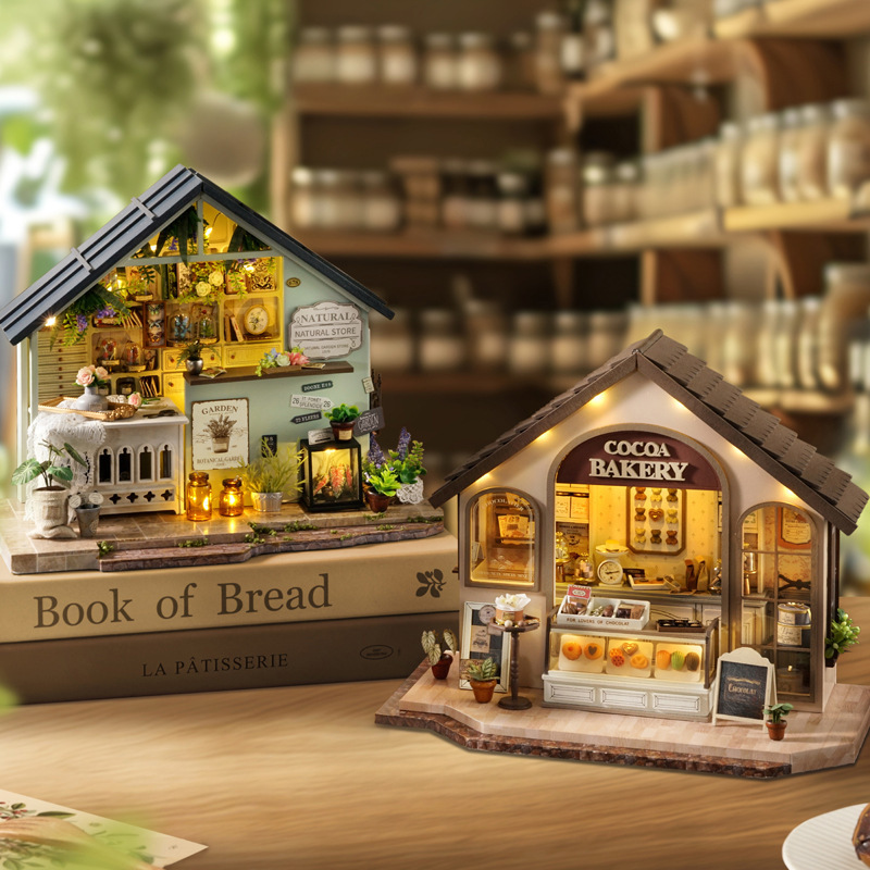 Zhiquwu DIY Miniature Houses Da-005 Baking Room Da-006 Green Plant Studio Assembly Zhiquwu DIY Miniature Houses Da-005 Baking Room Da-006 Green Plant Studio Assembly