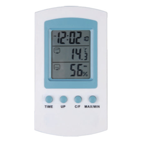 高精度室内时钟摄氏与华氏开关电子数字温湿度计