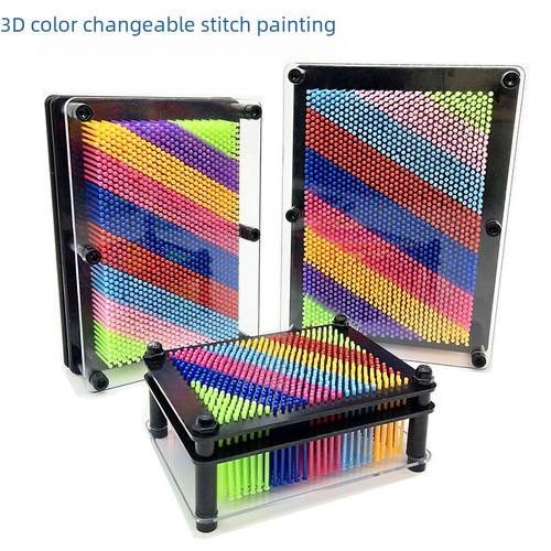 Cross-border versatile needle 3D stereoscopic fingerprint hand mold stress-relief street stall creative children's intelligence popular stress-relief toy